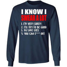 Load image into Gallery viewer, Funny Sarcastic Shirt - I Know I Swear A Lot Pullover Hoodie