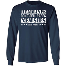 Load image into Gallery viewer, HEADLINES - DON'T SELL PAPES NEWSIES SELL PAPES T-Shirt
