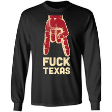 Load image into Gallery viewer, Fuck Texas Horns Down Funny Football Gift T-Shirt
