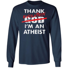 Load image into Gallery viewer, Funny Atheist Gift Thank God I'm An Atheist Pro Evolution T-Shirt1